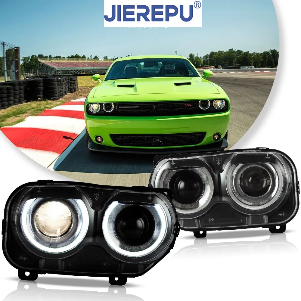 

1 пара светодиодных фар указателя поворота для Dodge Challenger SE R/T 2015-2022 гг., передняя лампа левая и правая