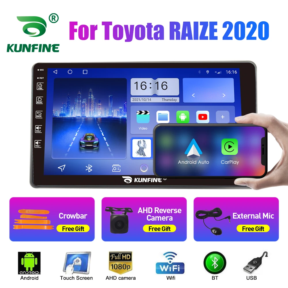 2Din Android Car Radio For Toyota RAIZE 2020 Multimedia Video Player GPS Navigation Stereo Audio Head Unit Carplay 4G Wifi BT