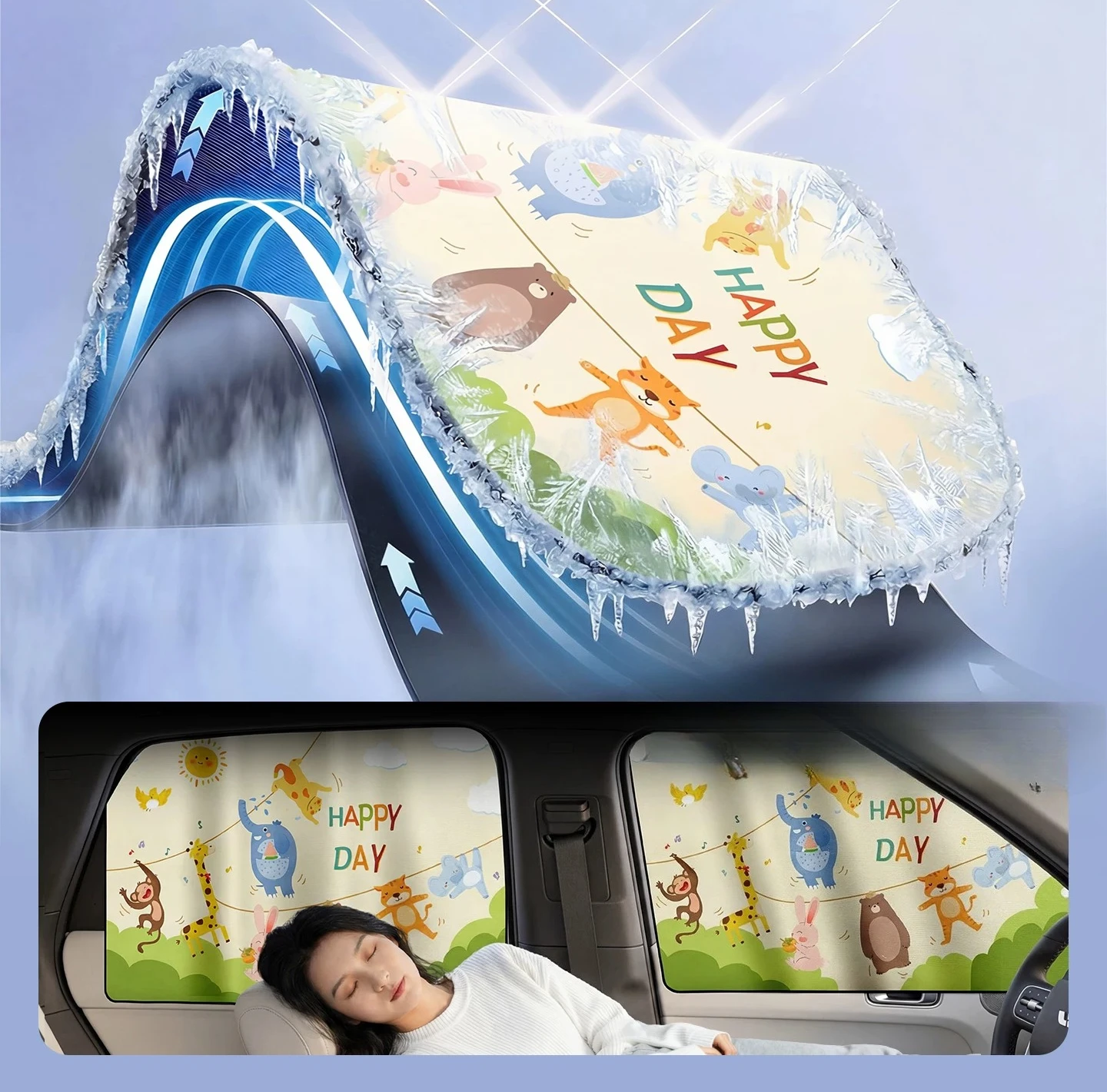 Window sunshade, car curtains, car sunscreen, , baby, privacy, , magnetic blackout 2
