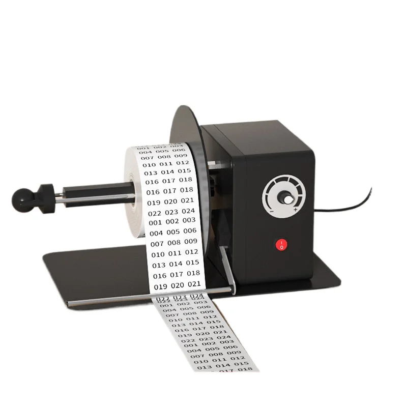 Mini Desktop Label Rewinder Automatic Rewinder Paper Machine Washable Label Paper Industrial Labeling Machine Strip