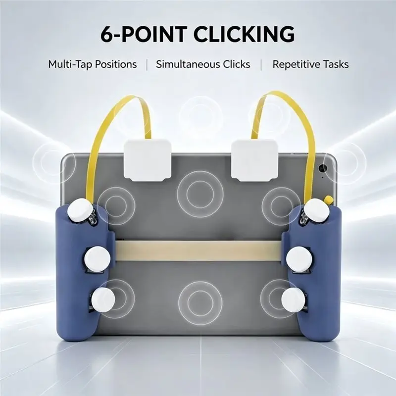 Reliable-For PUBG Gamepad For Ipad Compatible 3D Tablet Game Controller Handle, 6 Buttons, Pulse Shooting Function, DIY Design,