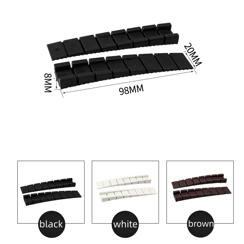 10pc Safety Door Stop Block Plastic Door Stopper Anti-collision Door Rear Retainer Impact Stopper For Home Office Hardware Tools