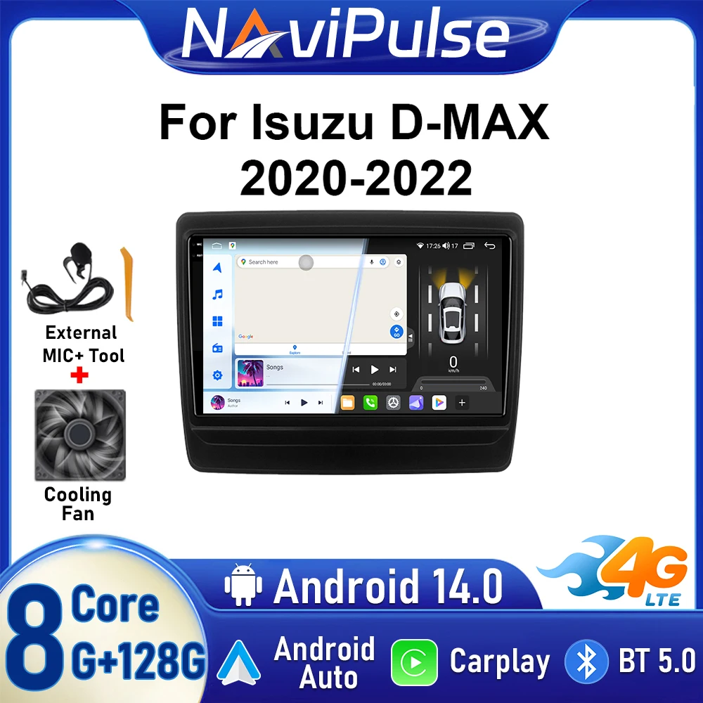 

For Lsuzu D-Max DMAX 2020 2021 2022 Auto Multimedia Dvd Car Radio Audiospeler Stereo Player Carplay Navigation GPS Android 14