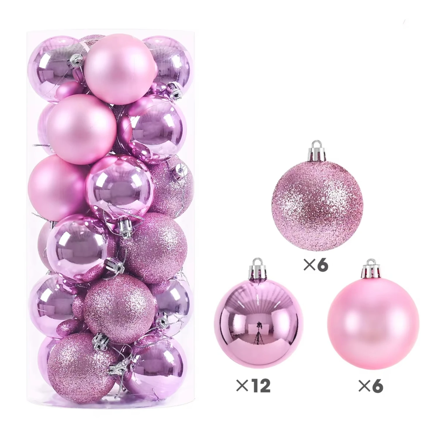 

24pcs Christmas ball Christmas tree ornament balls party decor 2024 new year decoration ball