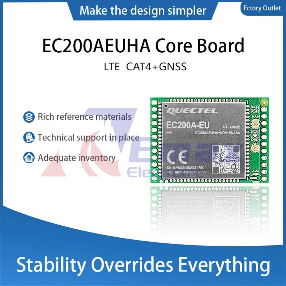 Quectel EC200A-EU Module EC200A-EUHA Ontwikkeling Core Board EC200AEUHA-N06-SNASA Lte Cat4 Module Met Gnss