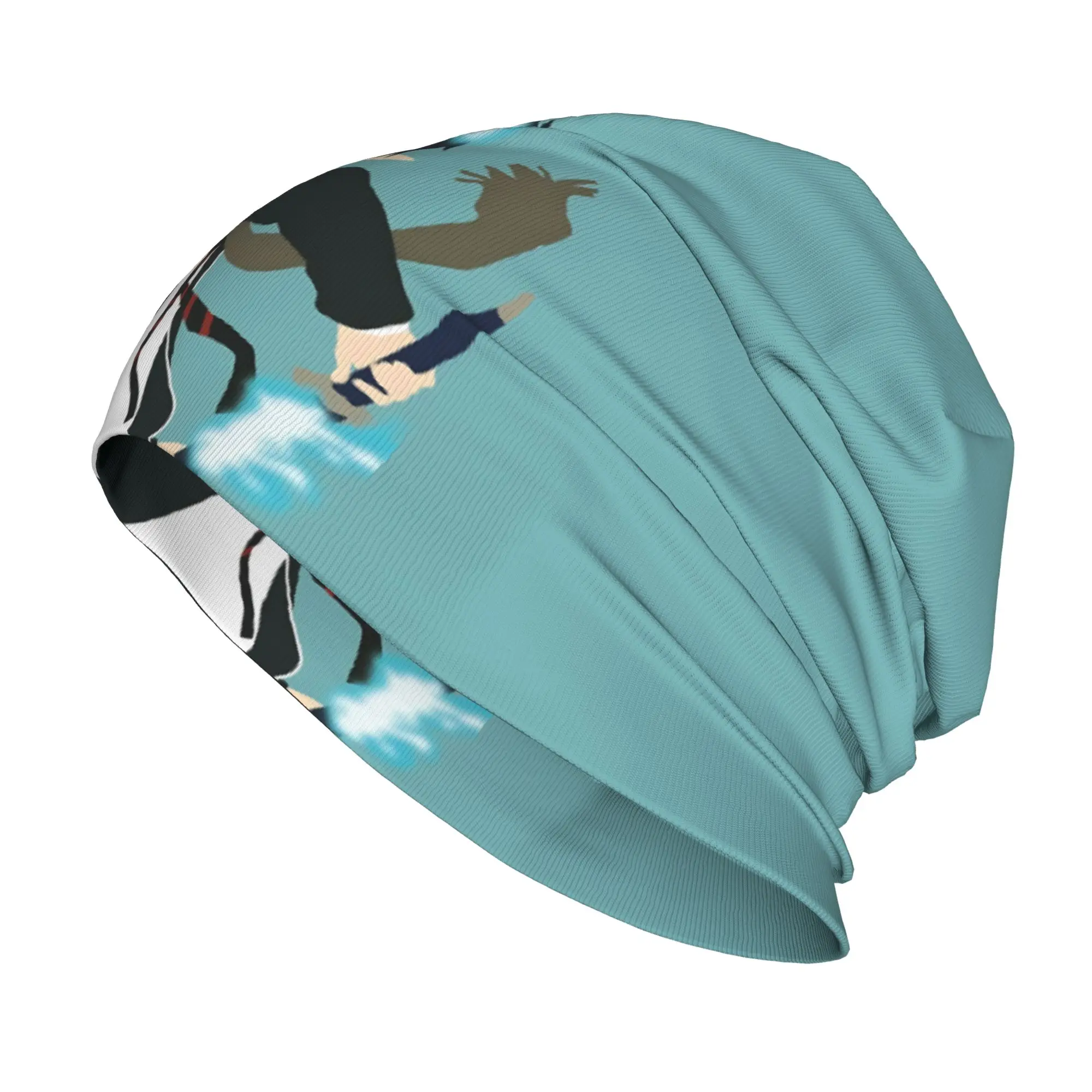 1 Piece Flame Bonnet Homme Autumn Spring Thin Hat B-Blue ExorcistS Skullies Caps For Men Women Style