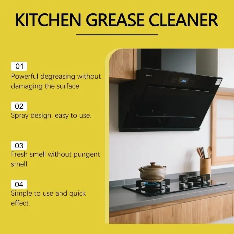 

Kitchen Countertops Cleaner Degreaser Agent for Stubborn Grease HX6C