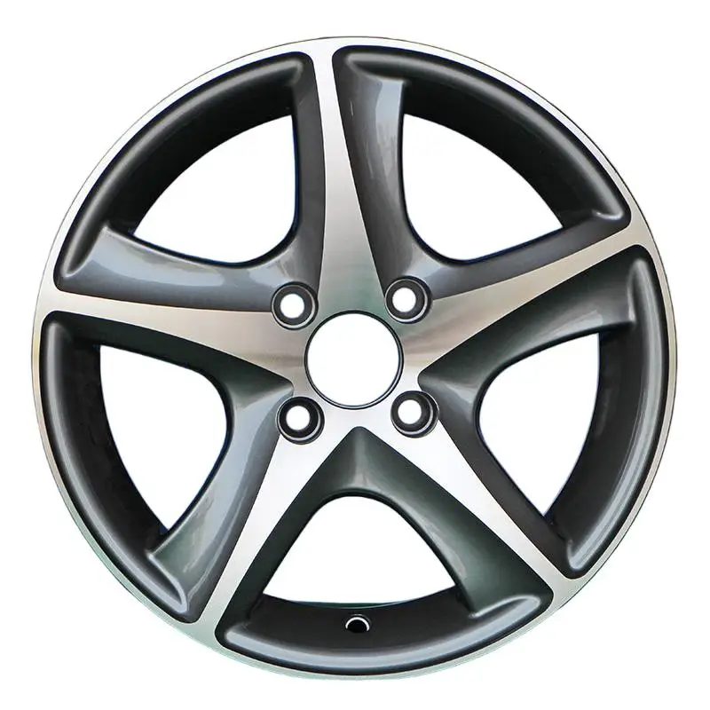 13/14 inch five spoke machined alloy rim 4x100 ET25/35/40 compact car aftermarket wheel