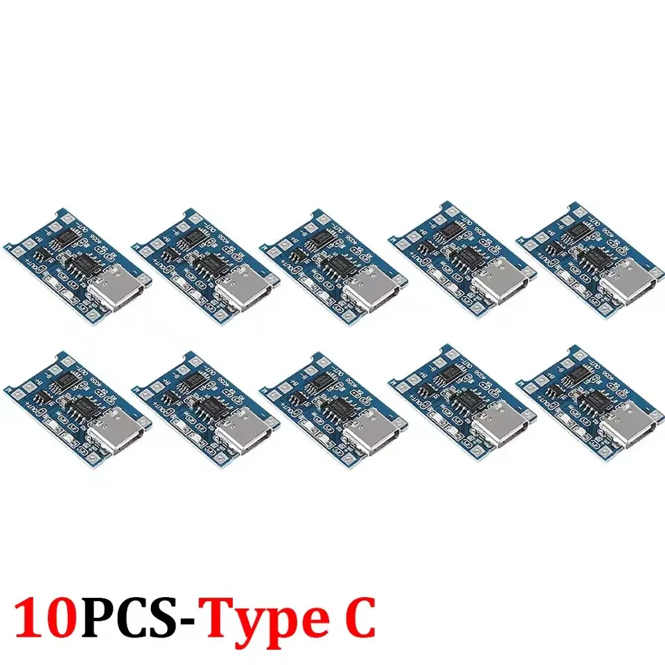 20/1 Stuks TP4056 Type-c USB C Micro USB 5V 1A 18650 Lithium Batterij Oplader Module Oplaadbord met dubbele beschermingsfuncties