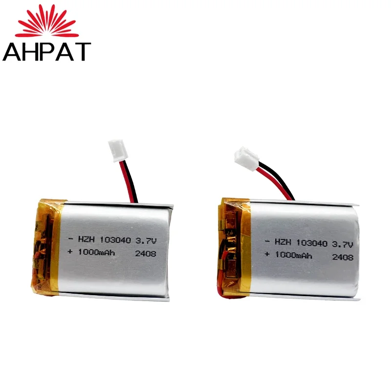 103040 3.7V 1000mAh Polymer Lithium Rechargeable Battery for GPS navigator MP5 Bluetooth Headset PS4 3.7V 103040 batteries