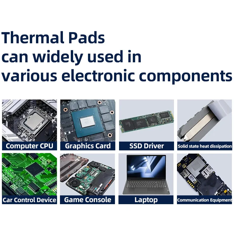 Ldpcsj 24W/mk 0.75/1.25/1.75mm GPU CPU Heatsink Cooling Conductive Silicone Pad High Quality Original Authentic Thermal Pad M.2 image 5