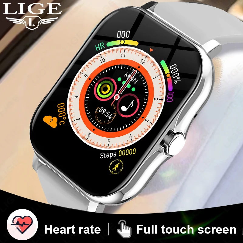 

LIGE Relojes Smart Watch Custom Dial Women Bracelet Smart Watches Waterproof Watch Bluetooth Call Smartwatch Men For Android iOS