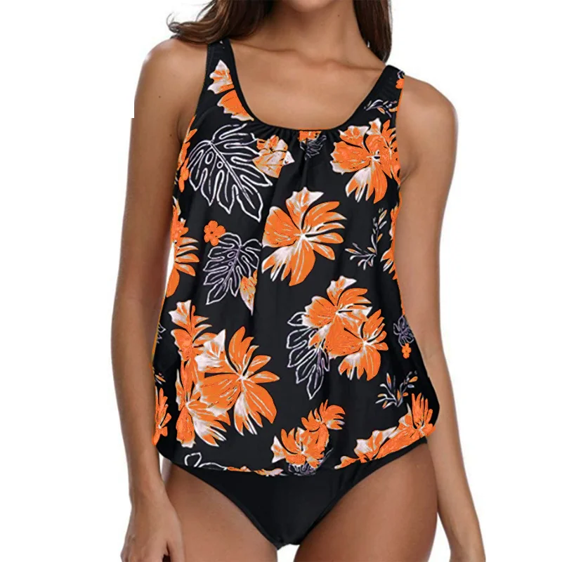 2024 Women's Push-Up Bikini Set Brazilian High-Waist Tankini Two-Piece Swimsuit Sporty plus Size Beach Bathing Suit