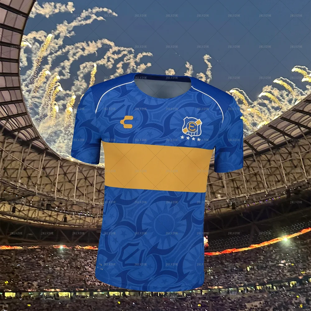 VENTA CALIENTE 25 Chile Fútbol Verano Hombres y niños Jersey para fanáticos Everton de Viña del Mar Transpirable Deportes de fútbol Jersey al aire libre