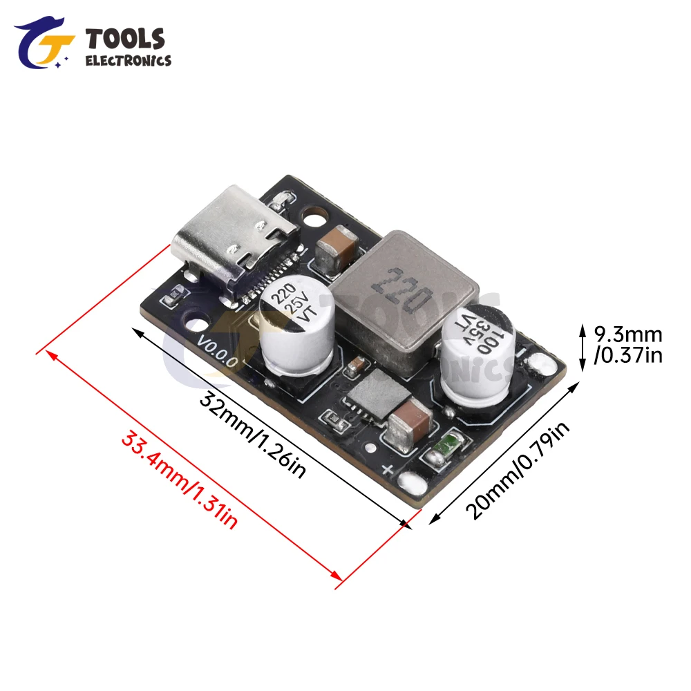 PD 65W โมดูลการชาร์จอย่างรวดเร็วอินเทอร์เฟซ Type-C PD3.1 PPS การชาร์จอย่างรวดเร็ว QC3.0 SCP