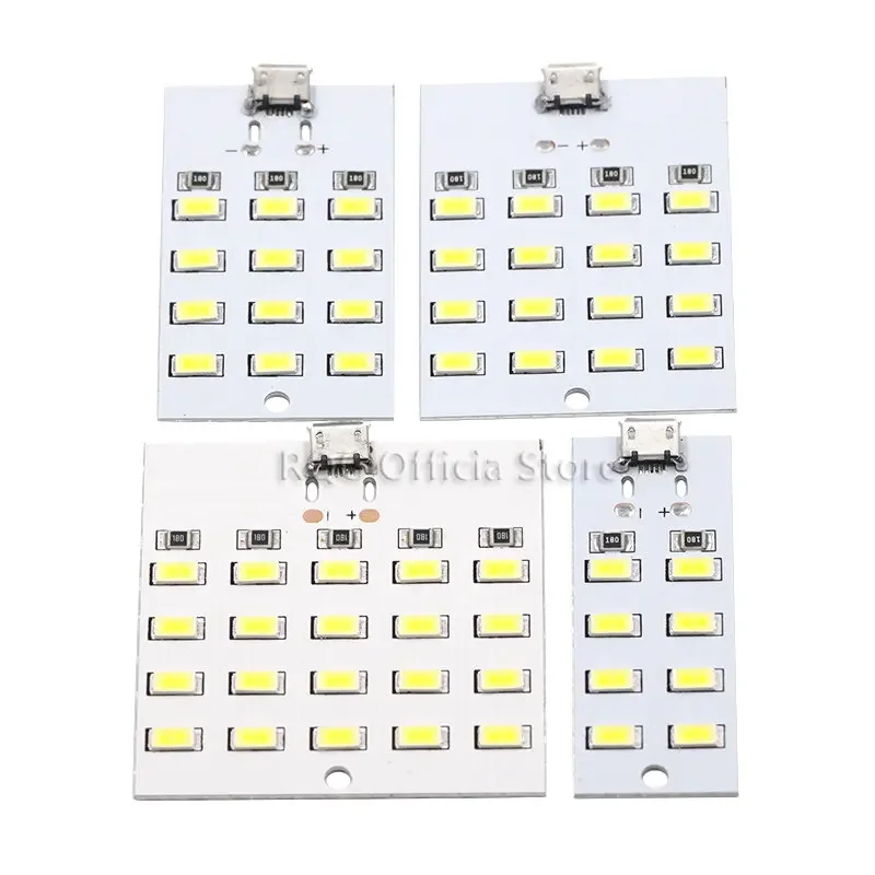 1PCS high quality 5730 smd 5V 430mA~470mA White Mirco Usb 5730 LED lighting panel USB mobile light Emergency light night light