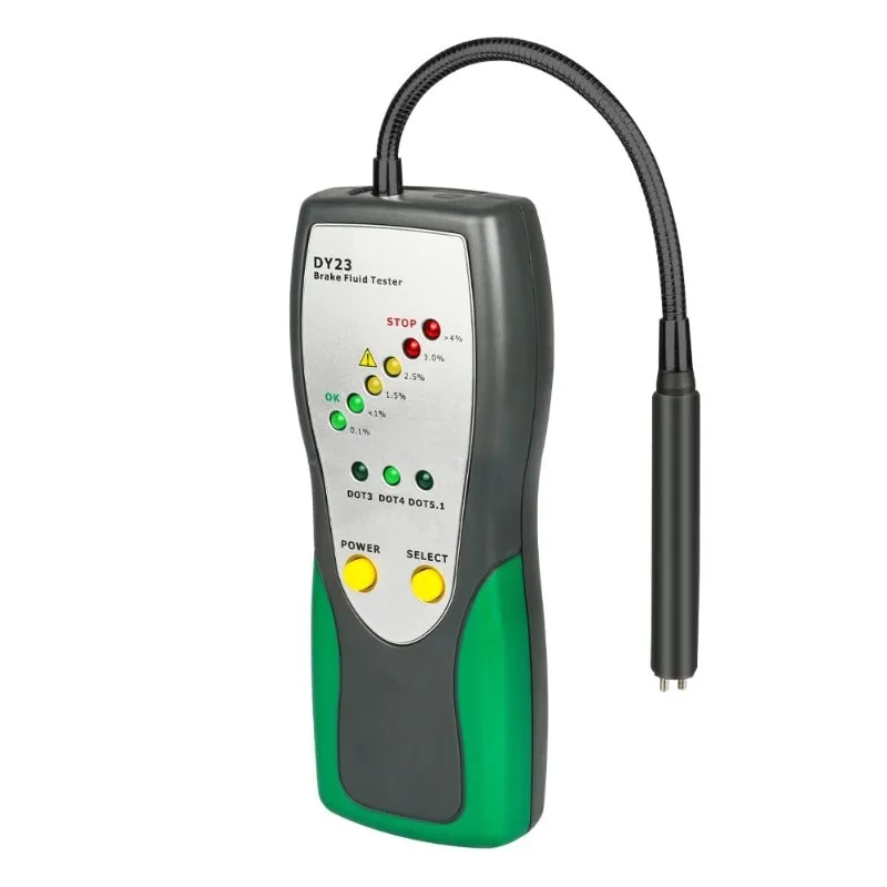 Brake Fluid Tester Automotive DOT3 DOT4 DOT5.1 Brake Fluid Tester Car Brake Oil Water Content Quick Detection with High-Sensitiv