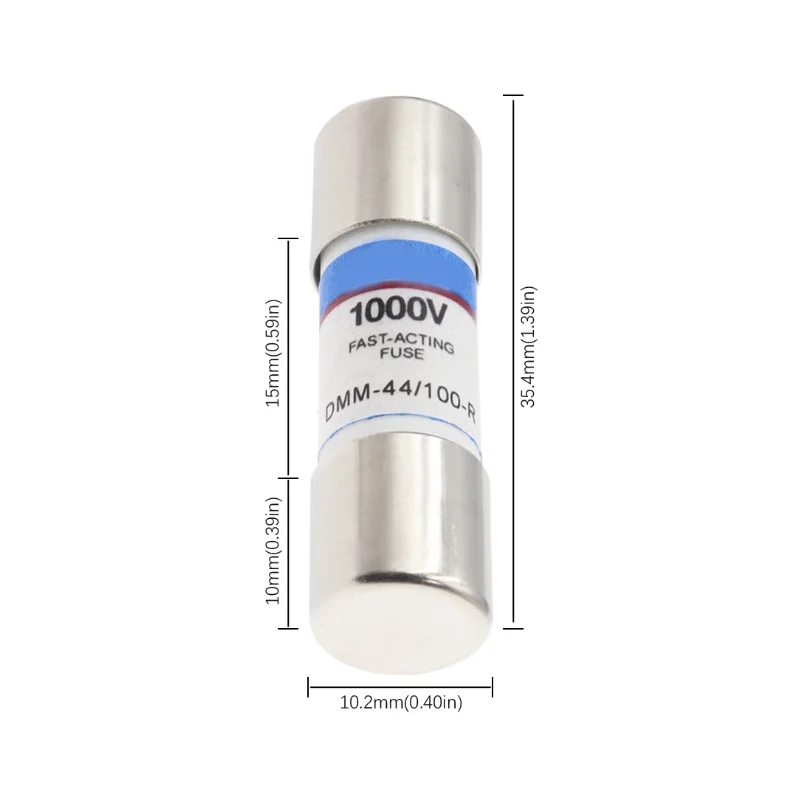 5-20PCS DMM Fuse 440mA 1000V Ceramic Fuse 10x35mm DMM-44/100-R Multimeter Protection Fuse Component