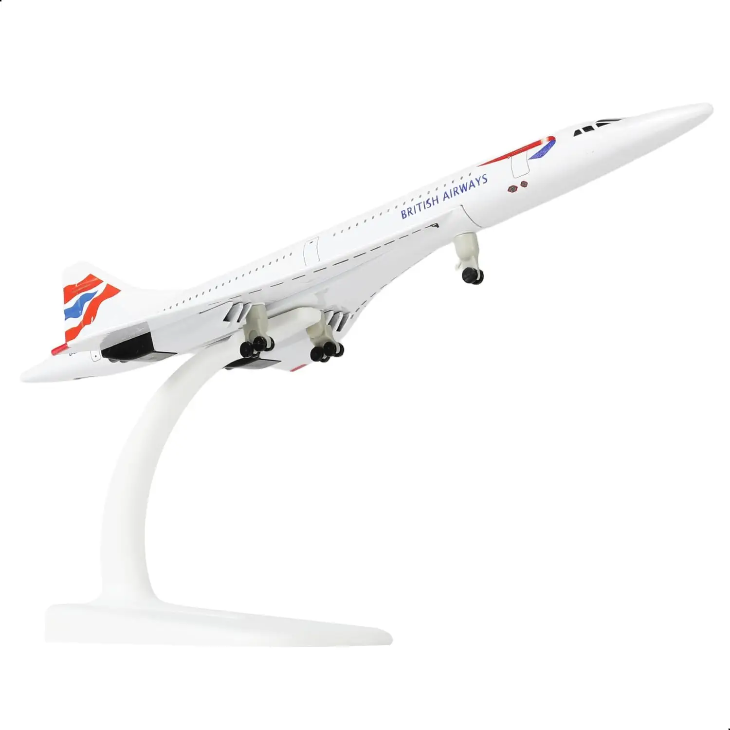 20cm British Airways Concorde Miniature Airplane Model Alloy Metal Scale Aircraft With Wheels Collected Gift By Aviation