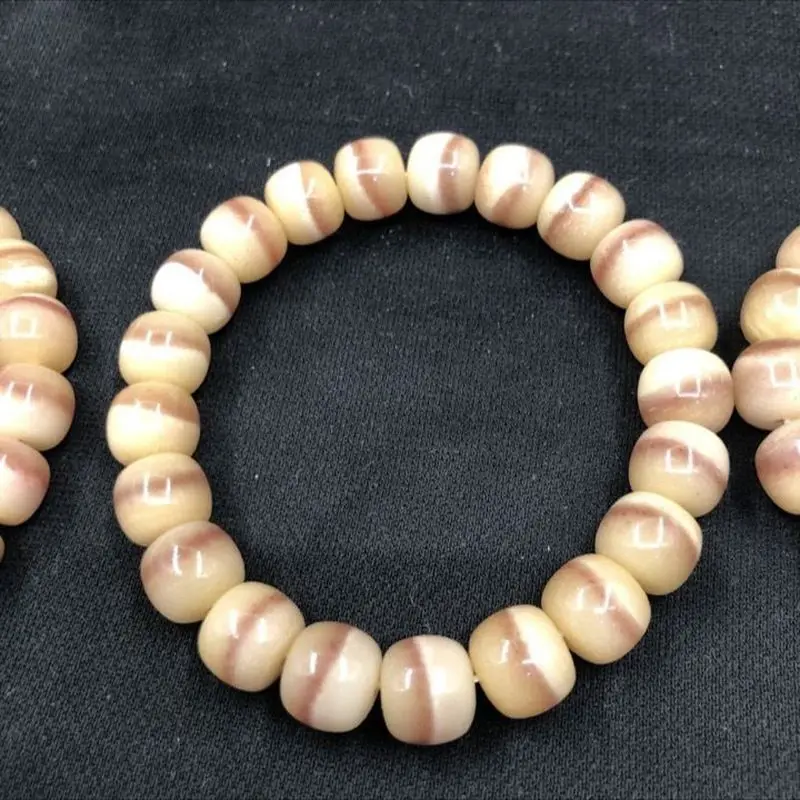 Bone Three-Flower Single-Strand Bracelet, Default Buddhist Prayer Beads / Weishichen