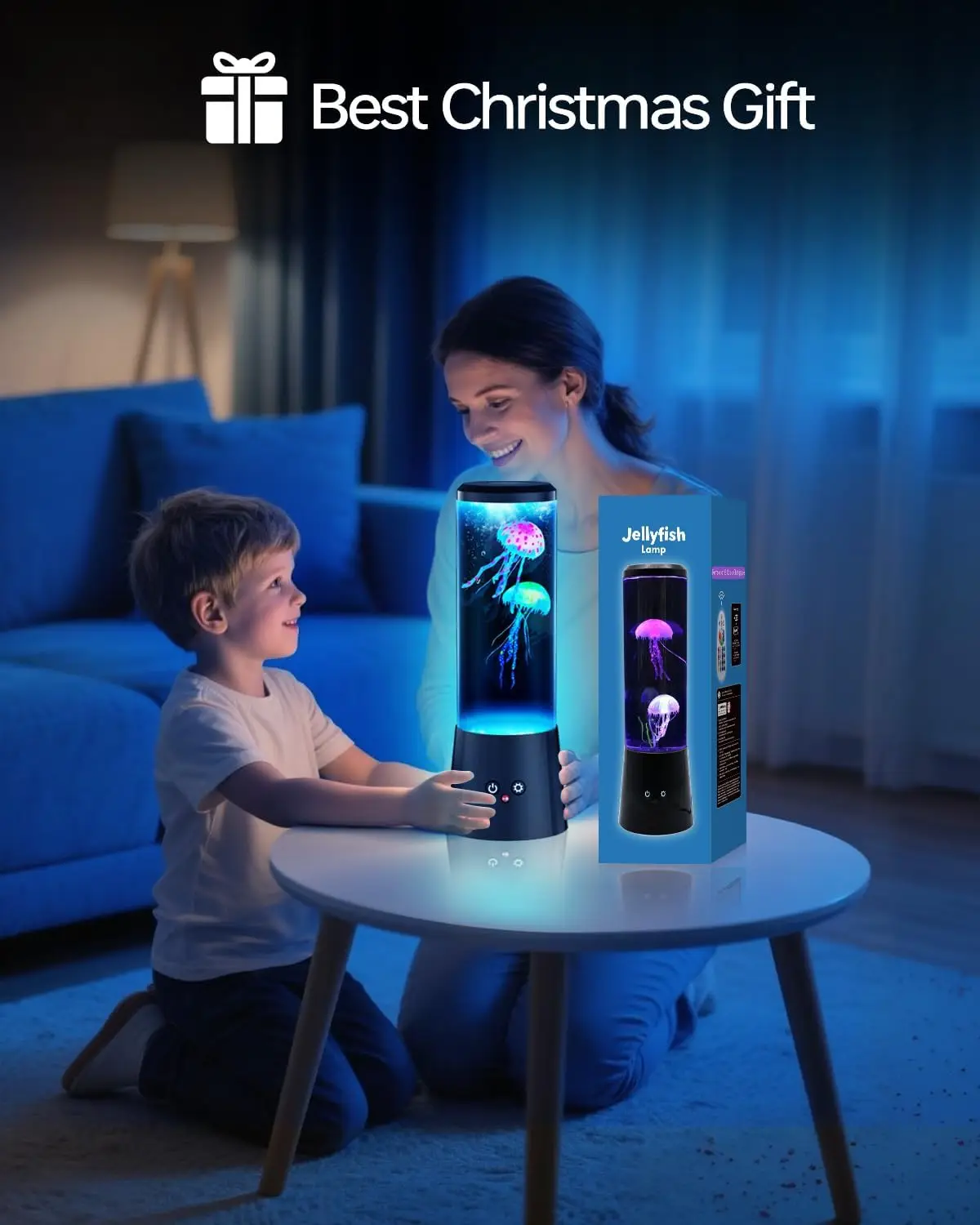 

Jellyfish Lava Lamp, Aquarium Ocean Night Lights，7Colors LED Jellyfish Mood Lights With For Home Bedroom Desktop Decoration Gift
