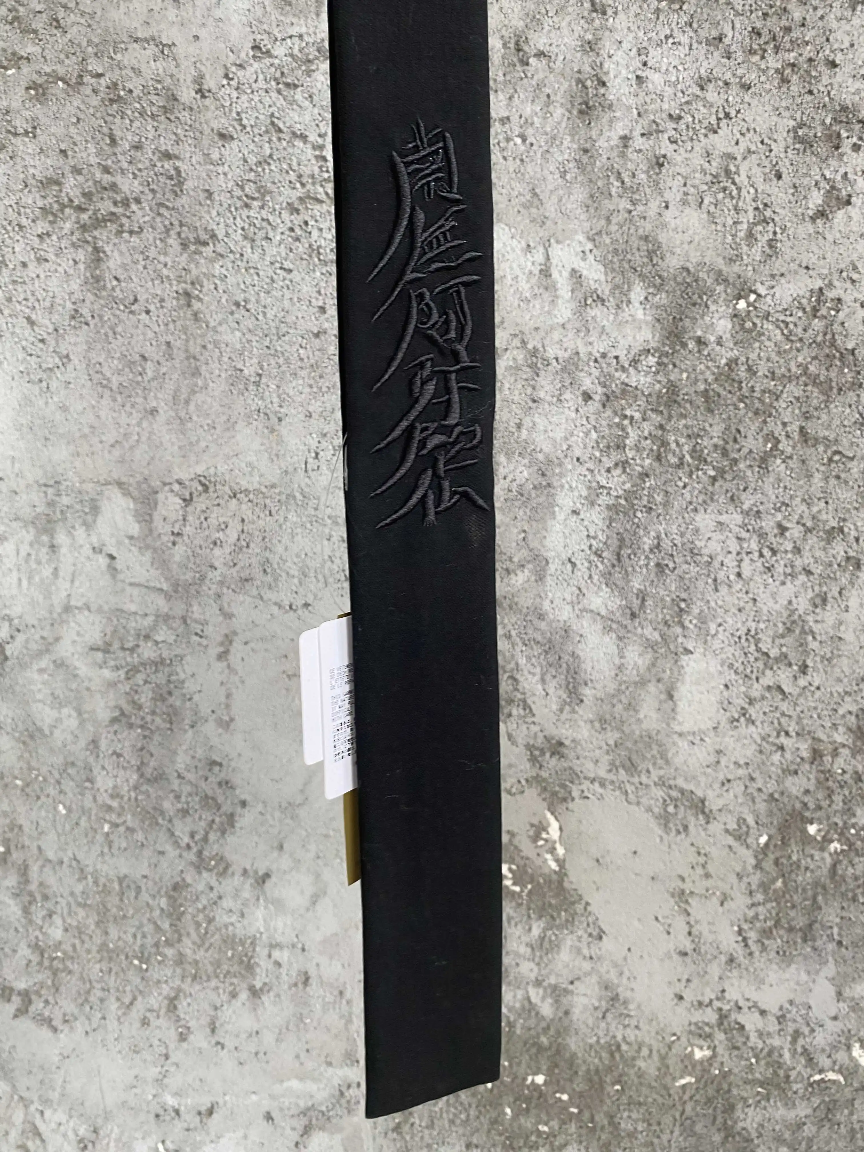 "Namo Amitabha Buddha wool embroidered tie for men and women, a niche Buddhist style, artistic and dark style.