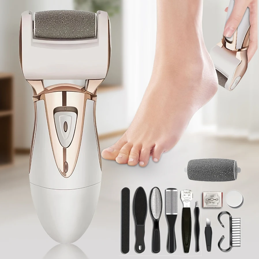 

Rechargeable Callus Remover Kit - Electric Foot File for Smooth Feet with Nickel Battery