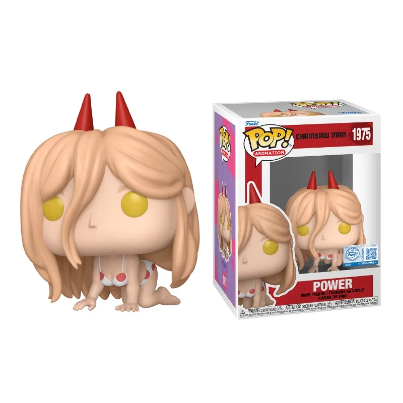Funko POP Original Chainsaw Man Anime Figure Power 1975 Action Figure Toys for Boys Girls Gift Collectible Model Ornaments