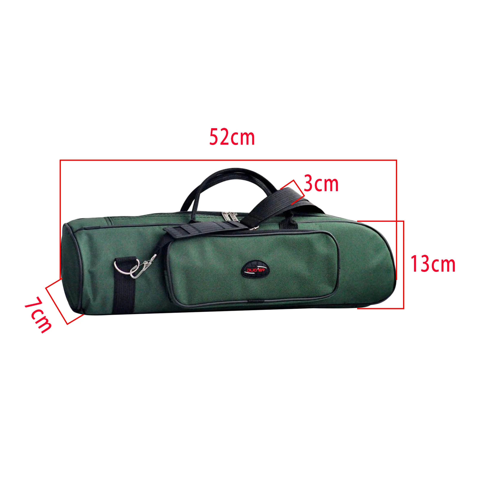 Portable Trumpet Bag Waterproof Oxford Carrying Handle Bags Zipper Case Box Musical Instrument Accessories with Front Pocket