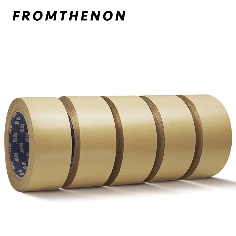 

Fromthenon Waterproof Kraft Paper Tape Adhesive Strong Sealing Box Packing Paper Transparent Yellow Sealing Tape