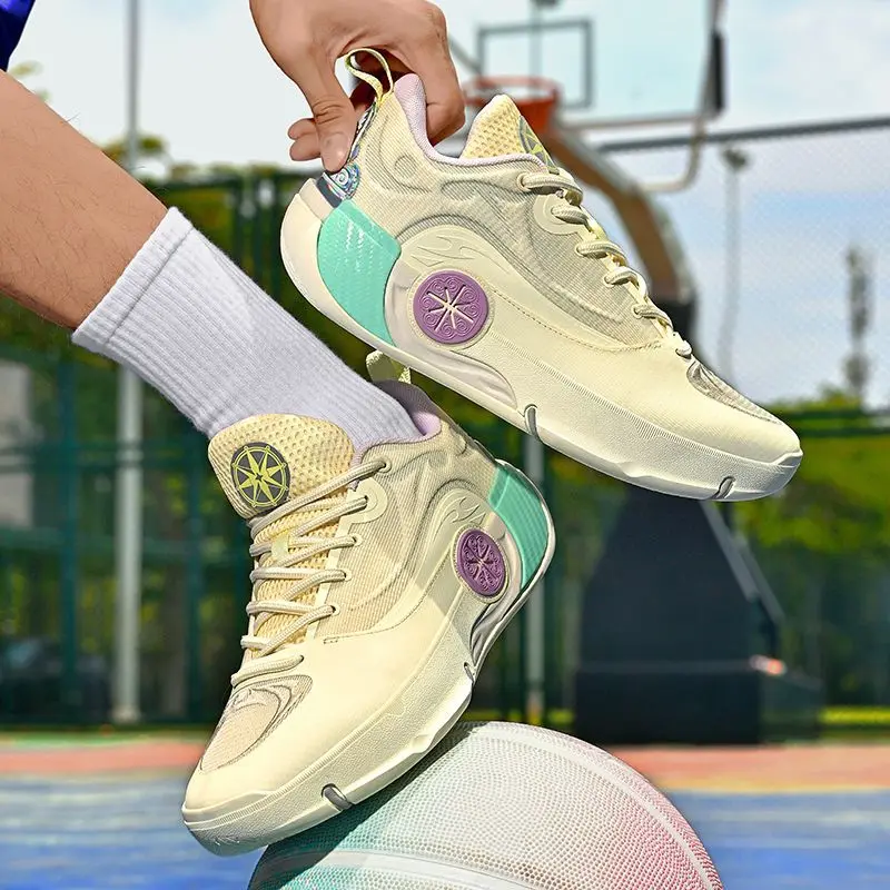 2026 Best Selling Men Basketball Shoes Anti-Slip Basketball Sneakers Mens Unisex Training Shoes Good Quality Outdoor Shoes Man