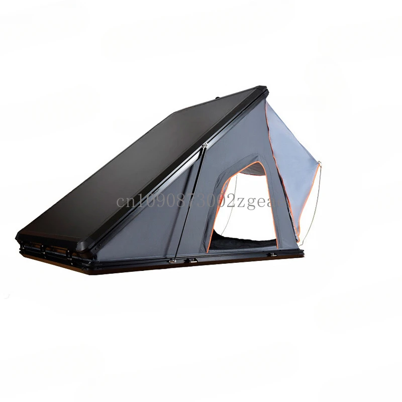 Hard Shell Automatic Folding  Tent ，Waterproof and Warm，Self-Driving Camping Aluminum Alloy Triangle Car Roof Tent