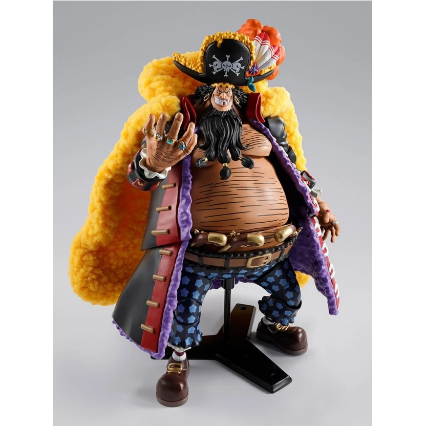 Original BANDAI SHF ONE PIECE Marshall D Teach Four Emperors PVC Anime Figures Action Figure Assemble Model Toys Christmas Gifts