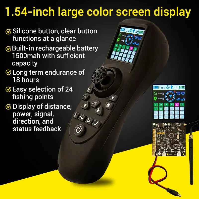 TXG4-RXG3 large color screen single-handed docking ship remote control main board one-click return fixed-point battery return