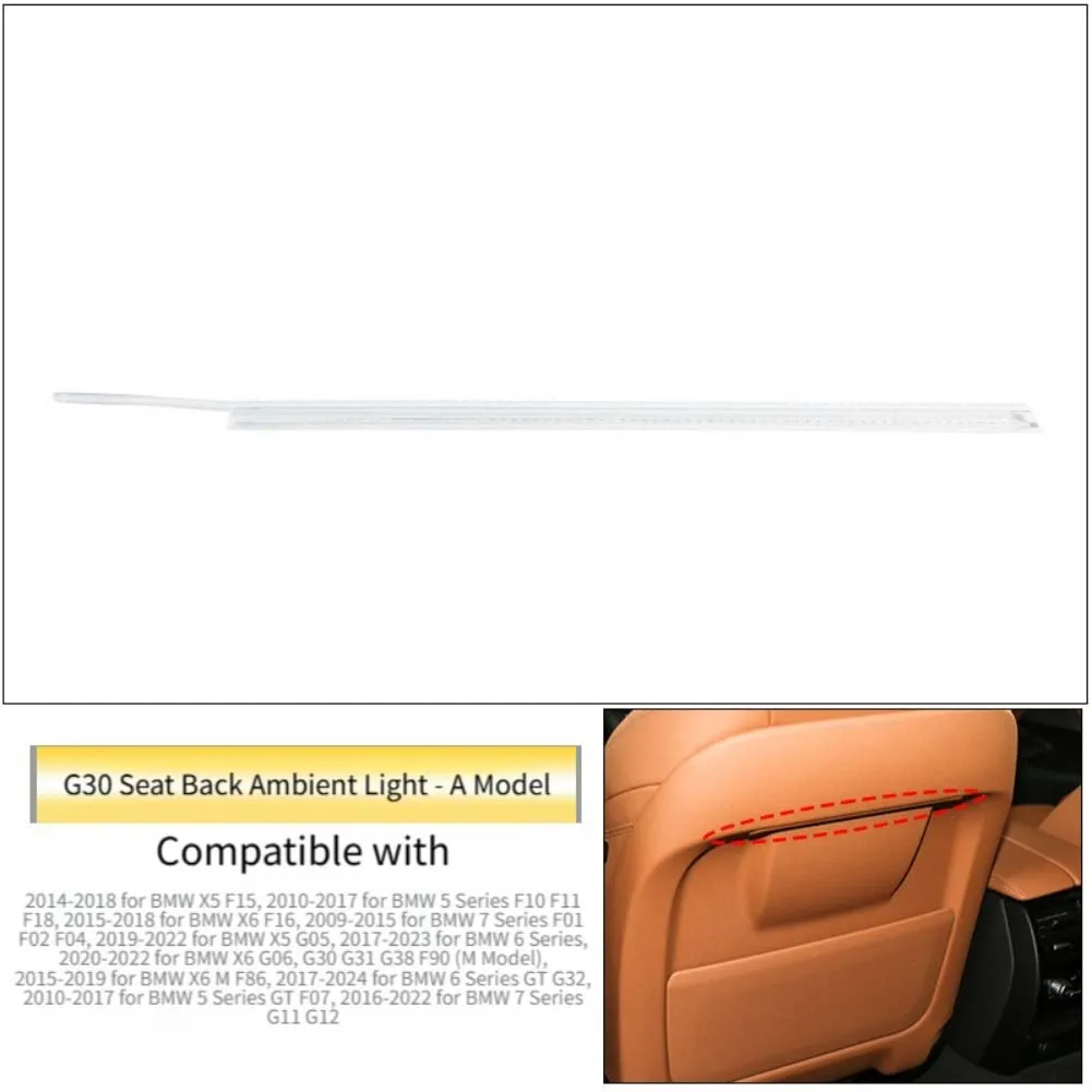 

Светодиодная лента для подсветки спинки сидений BMW F10 F15 F16 G30 G05 G32, замена для моделей X5 X6 5 серии 6, GT 7 серии 2010-2024