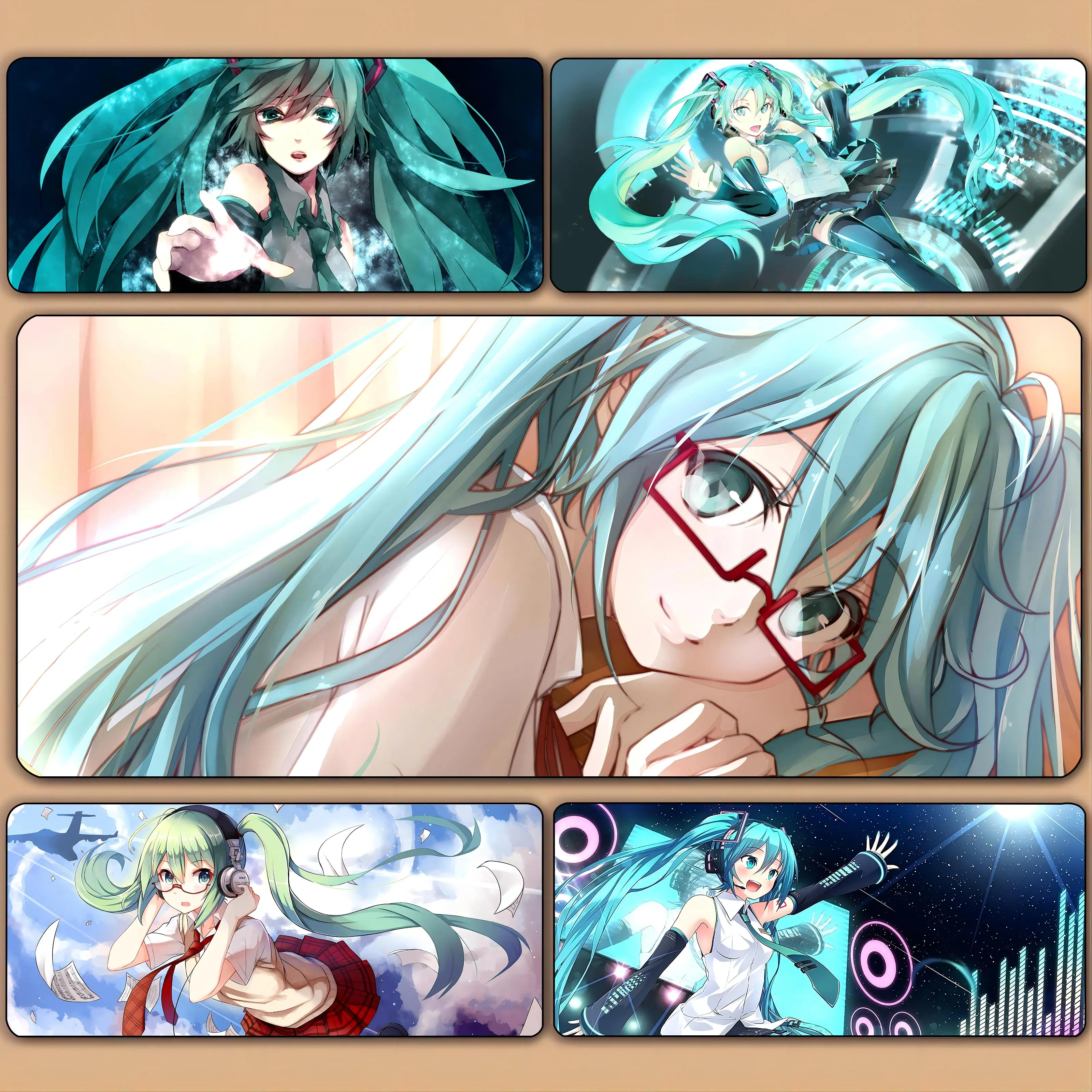 Anime H-Hatsunes Mikus Mousepad HD Printing Computer Gamers Locking Edge Non-slip Mouse Pad XXL90x40cm Keyboard PC Desk Pad