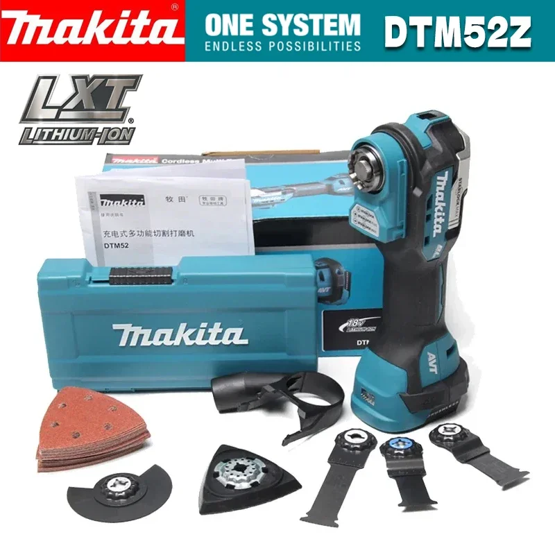 

Makita DTM52Z 18V Brushless Cordless Starlock Compatible Multifunction Oscillating 12 Angle Settings Trimmer Saw Renovator DTM52