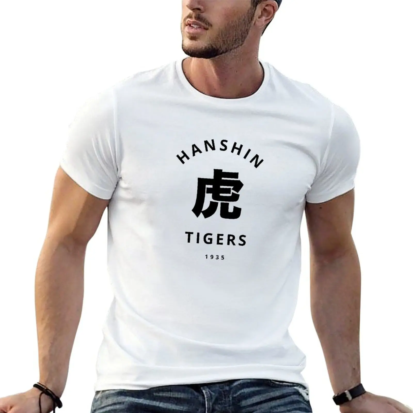 

Hanshin Tigers Japanese baseball T-Shirt hippie clothes sports fans blanks mens t shirts casual stylish