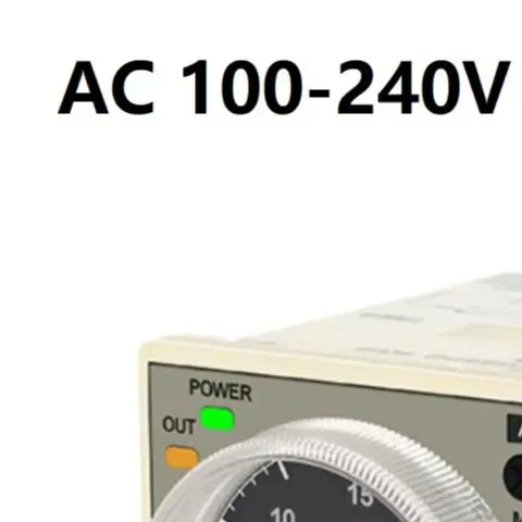 Pointer H3CR-A8 for Time Relay Base Mount Silver Contact Timing Adjustment 1.2 Sec to 300 Hours AC100-240V DC24V Supported