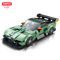 316pcs City Famous Technical Sports Car Assemblage Building Blocks Supercar Models Speed Racing Vehicle Bricks Toys Boys Gifts