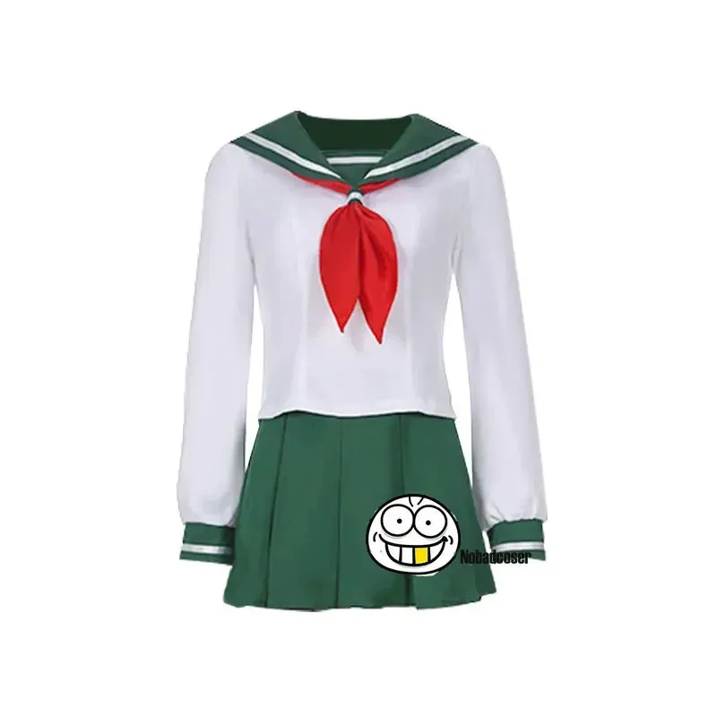 Anime Cosplay Costume InuYasha Kagome Higurashi Women Girls Uniform Shirt Skirt Suit Halloween Carnival Cosplay Costume Adult
