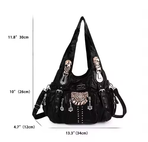Angel kiss Bag Women Fashion Handbags Women Shoulder Bags PU Leather Handbag Female Satchel Shoulder Purse Bag bolsa feminina - Image 9