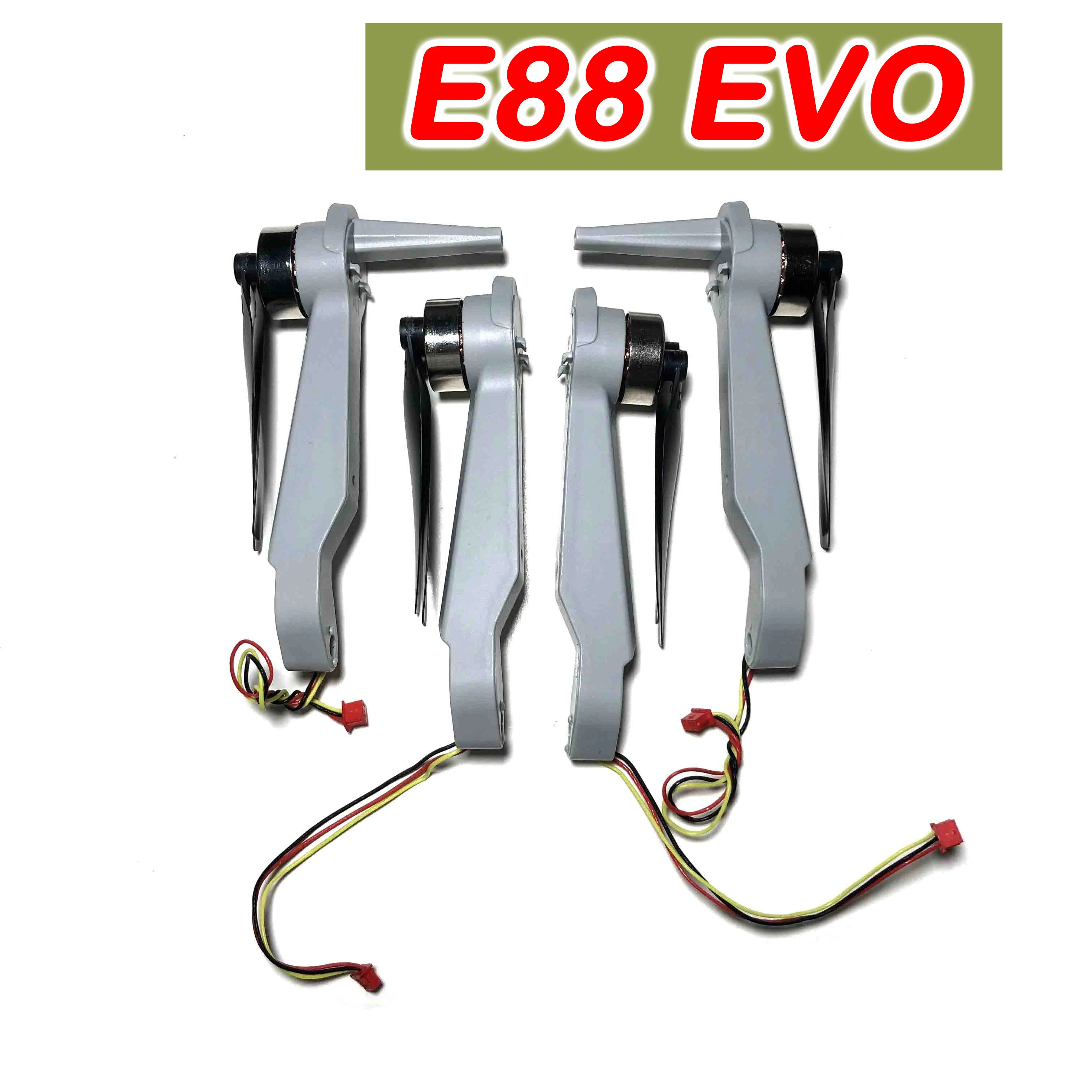 E88 EVO Brazo de motor original sin escobillas Dorne con kit de piezas de repuesto de hoja de hélice Juego de brazo completo Accesorio