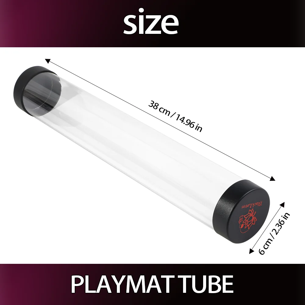 Cylindrical Playmat Tube for YGO Playmat MGT playmat DTCG playmat Will Not Roll off Surface,Games Pad Canister ﻿