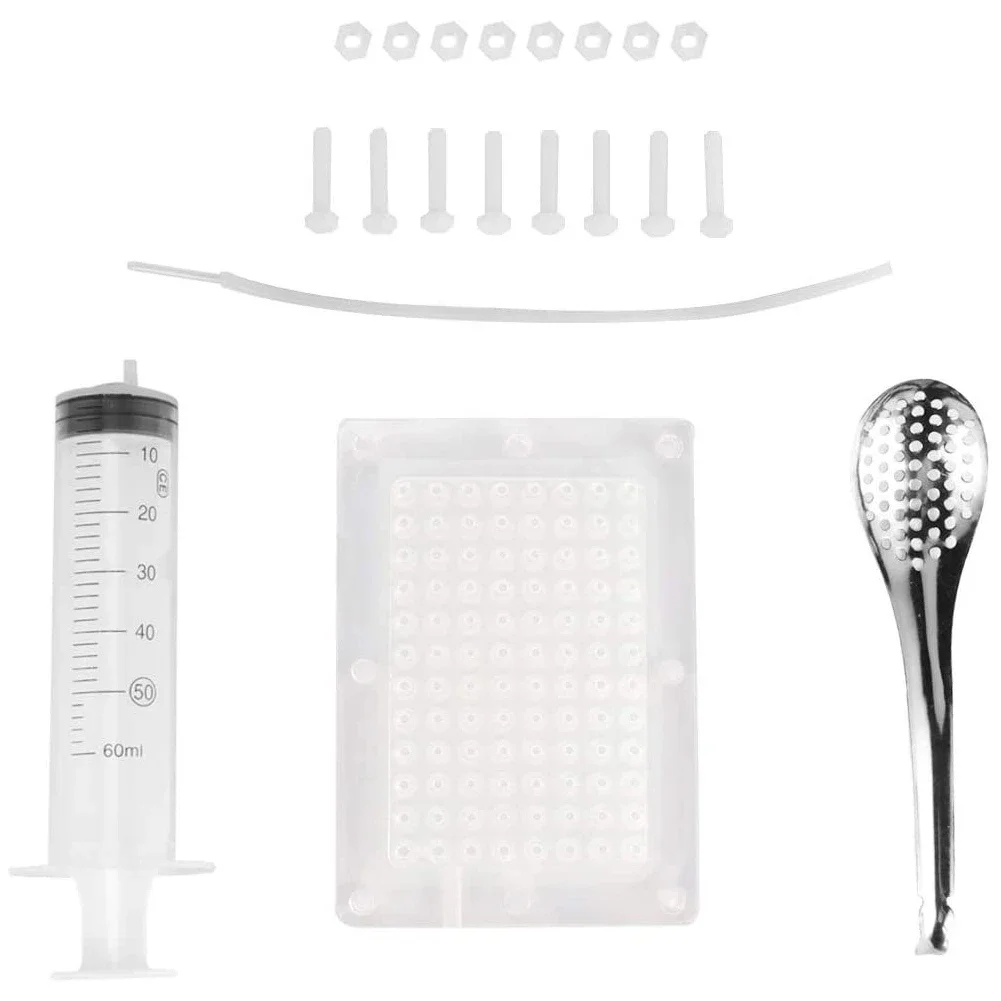 Rapid Kaviar Maker Kit transparente molekulare Gastronomie Kit mit Löffel Sphärification Dropper kreative Home Küche liefert