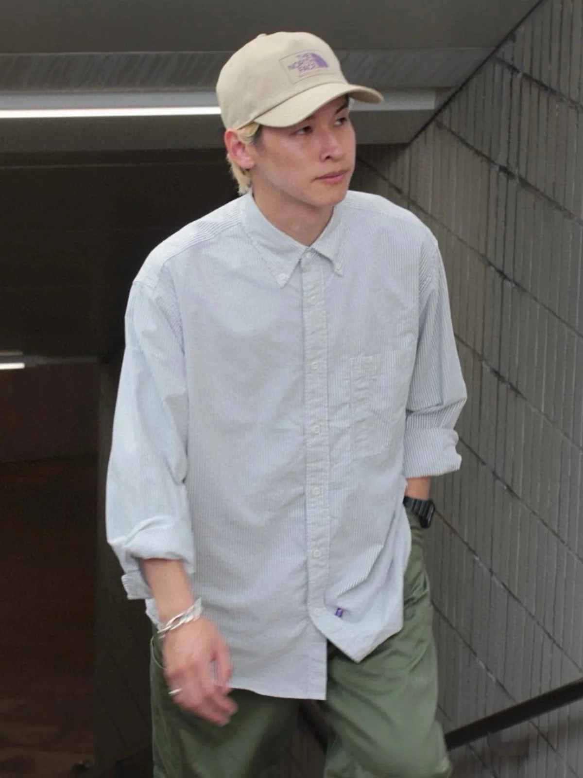 

y Pure Cotton Ox Cloth Long Sve irt Loose Fit ex Stripe Pattern Casual Sle Autumn Wear for Youth