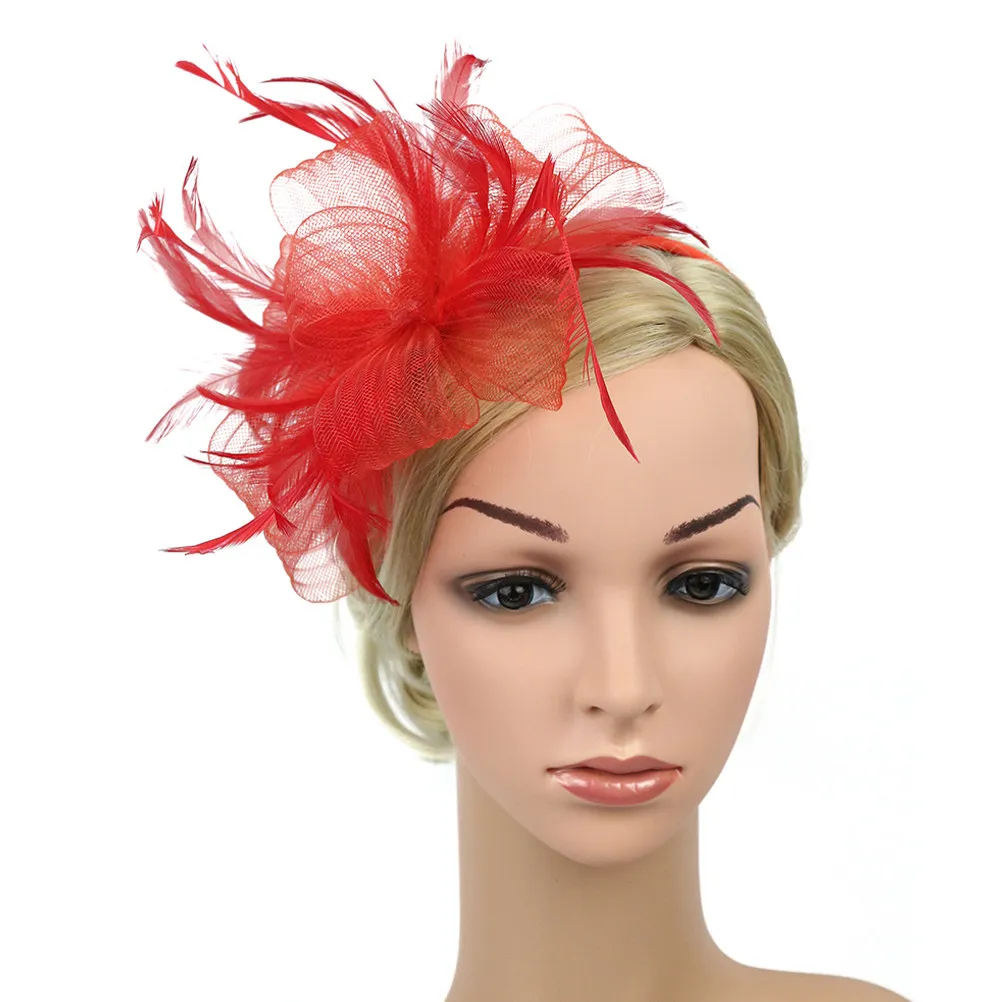 

Veil Fascinator Hair Clip Headband Combo Hairband Vintage Elegant Formal Party Women Hats Tea Party Fashion Accessories