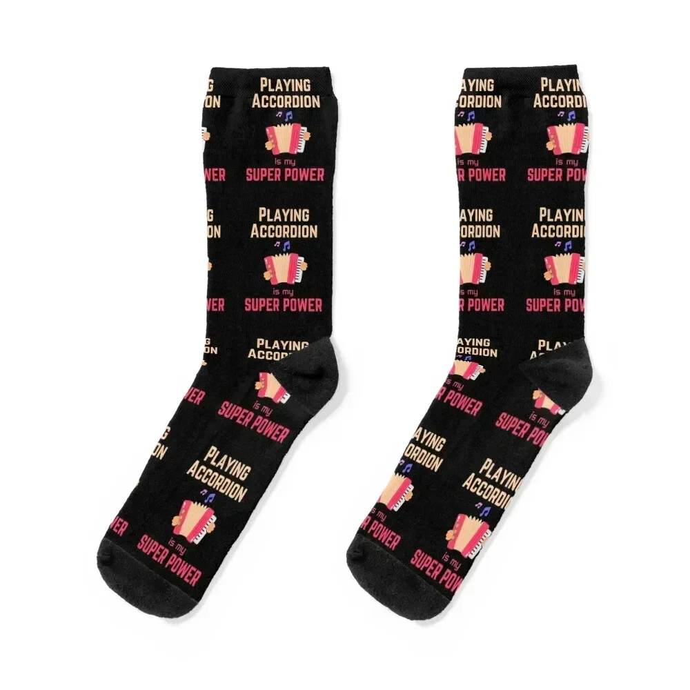 

Accordion accordion player playing accordion is my superpower Socks Non-slip christmas gifts Running Socks For Men Women's