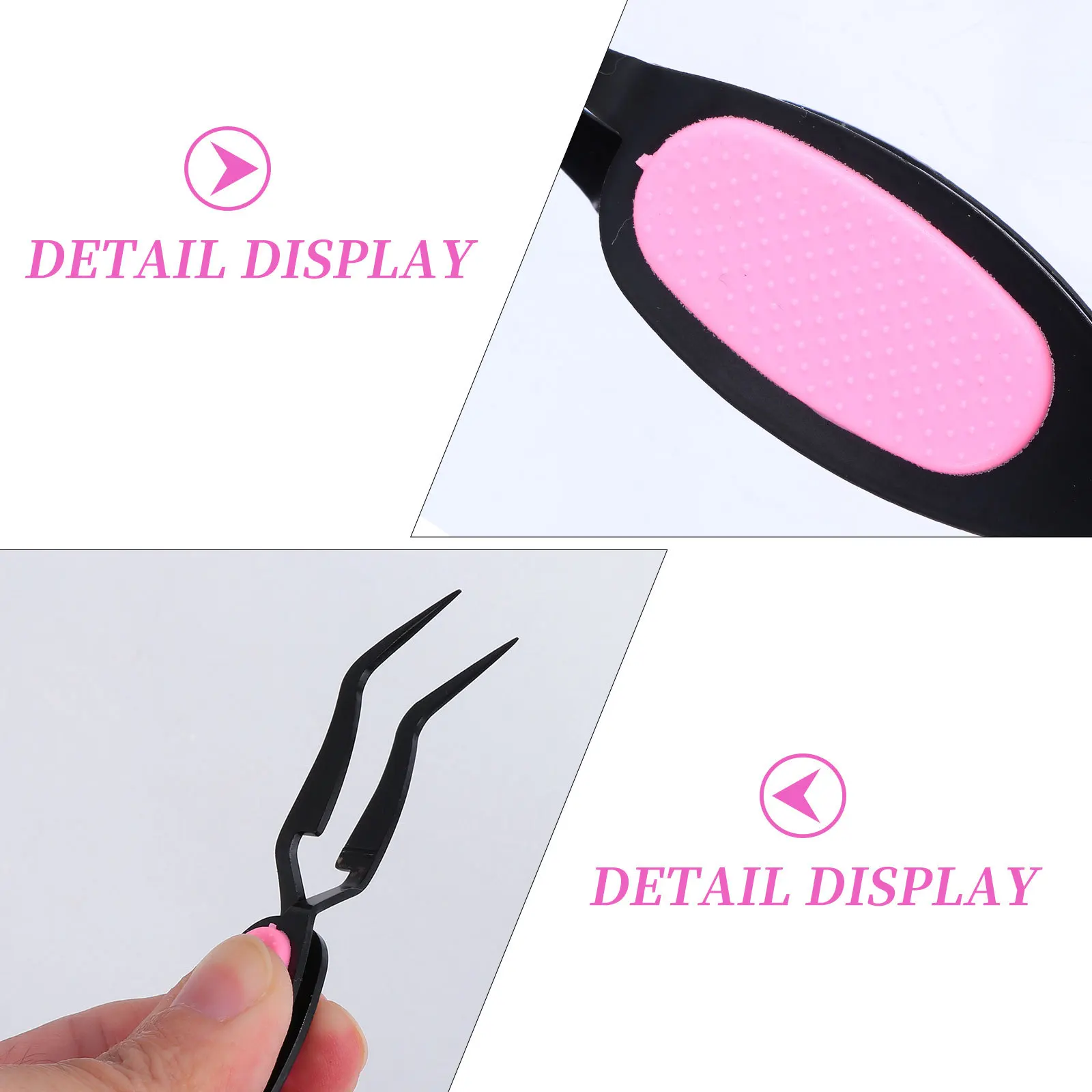 

2pcs Sanding Tweezers Stainless Tip For Jewelry Craft Hobby Projects Handle Crossing Lock Design