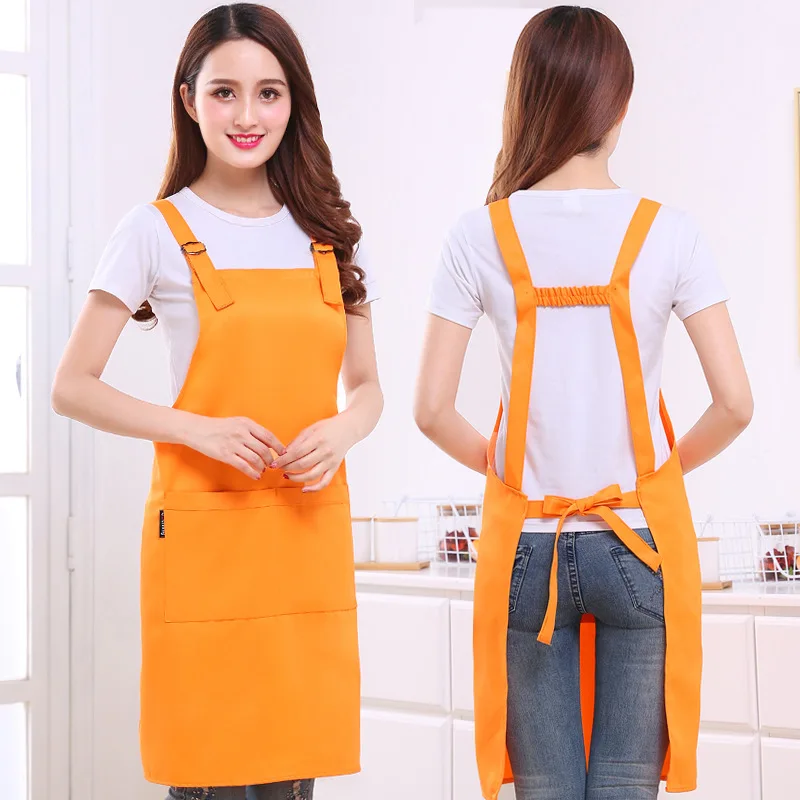 Adjustable Chef Cooking Aprons Hotel Restaurant Men's Kitchen Apron Cafe Bakery Bakery Bar Barman and Waitress Work Pinafore